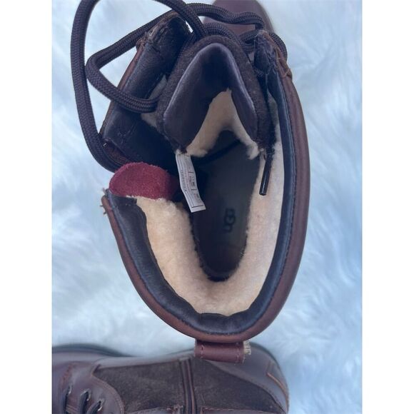 🆕 UGG Kesey Women's Brown Lace Up Ankle Booties Size 8.5 Waterproof Winter - Picture 6 of 9